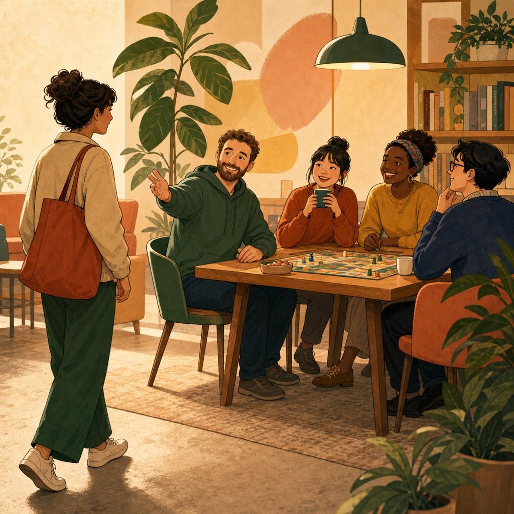 A person taking a hopeful first step toward a welcoming community table
